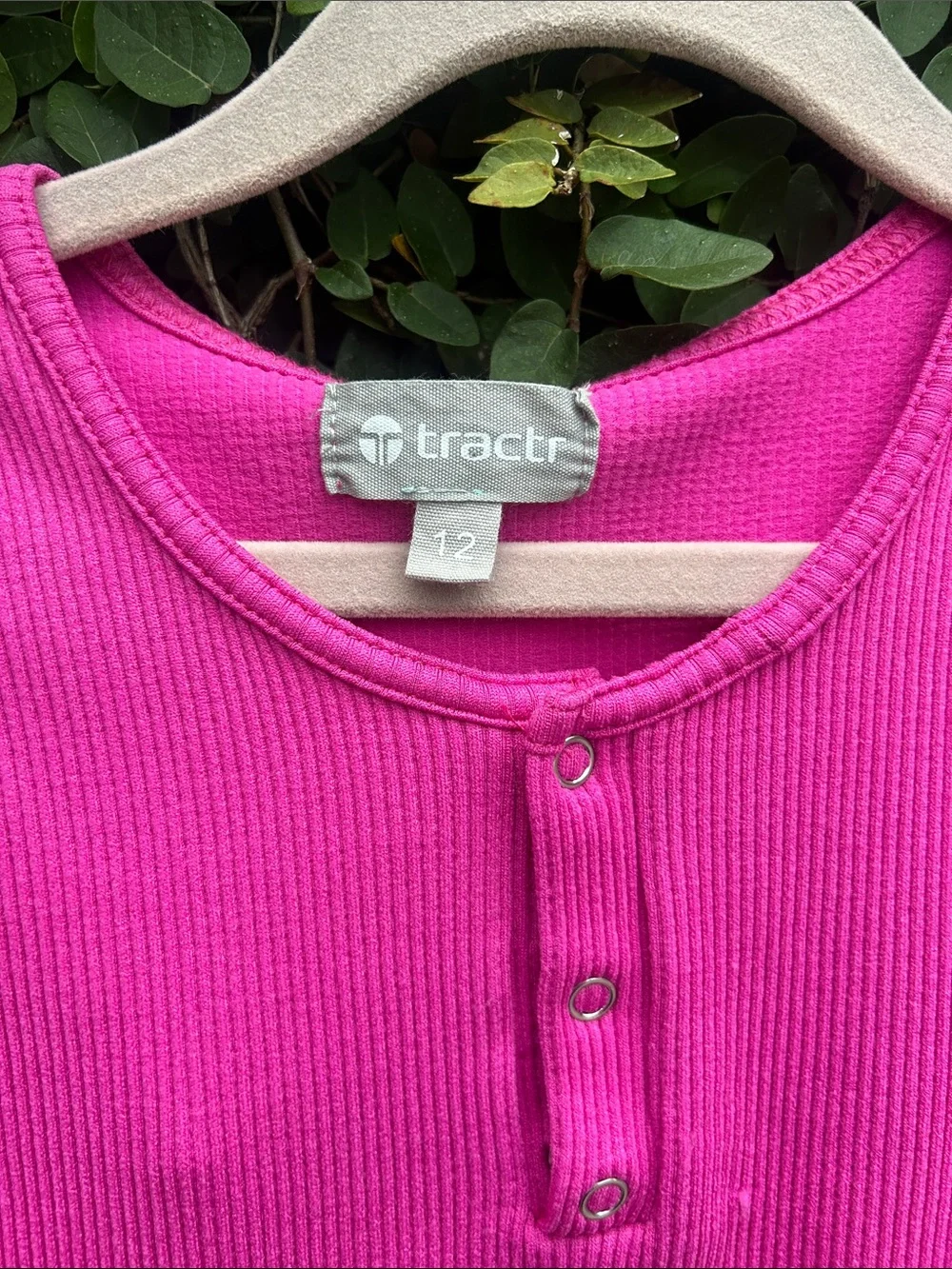 Tractr Bright Pink Girls Matching Tank & Skirt Set